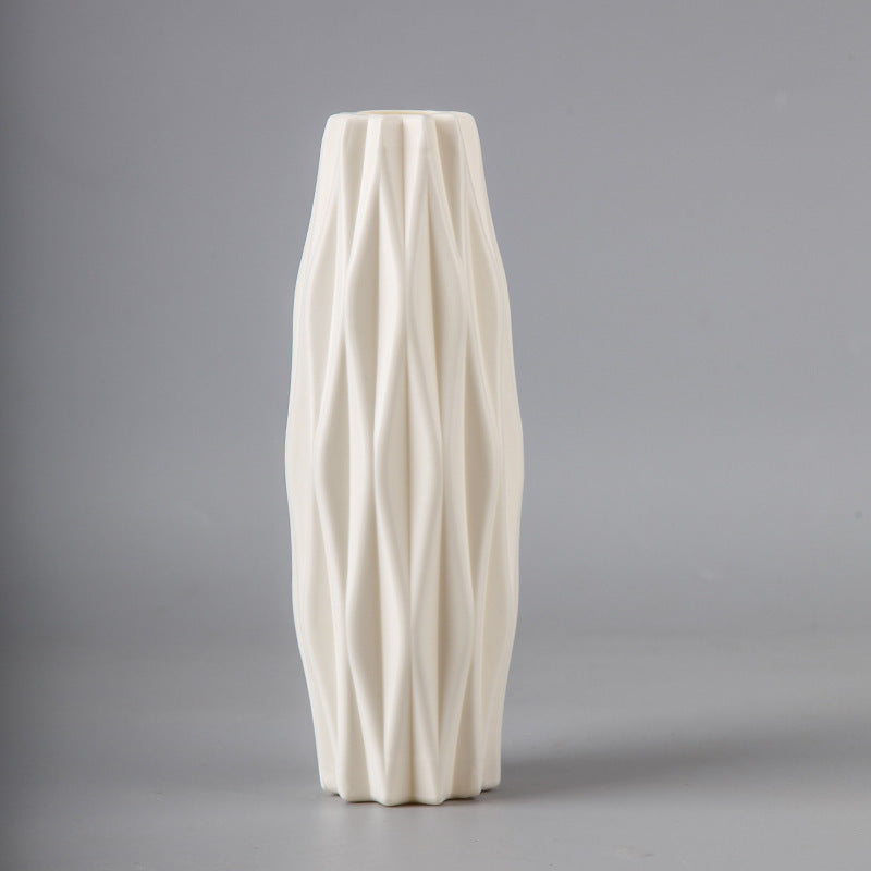 Bulk 2 Pcs Plastic Vase Modern Flower Vase Minimalist Vase for Wedding Living Room Coffee Table Home Decor Wholesale