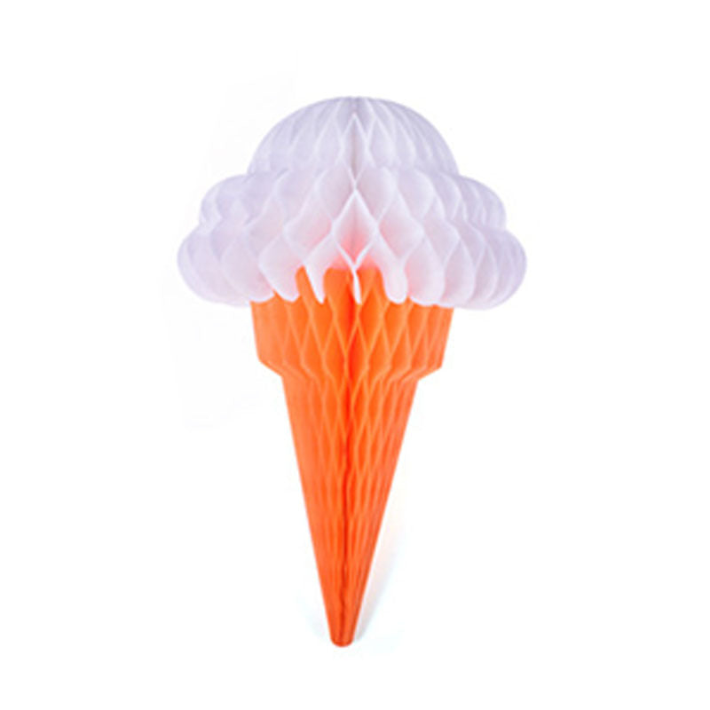 Bulk 10 Pcs Ice Cream Honeycomb Ball Backdrop Streamers Perfect for Birthday Parties Holiday Celebrations Hawaiian Weddings and Summer Decor Wholesale