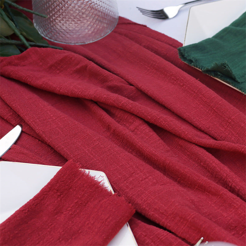 Bulk Cotton Linen Napkins 17" x 17" Rustic Square Napkins Wedding Party Baby Shower Decoration Wholesale