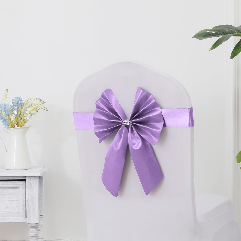 Bulk 2 Pcs Short Tail Butterfly Festival Chair Sashes Decoration Wholesale