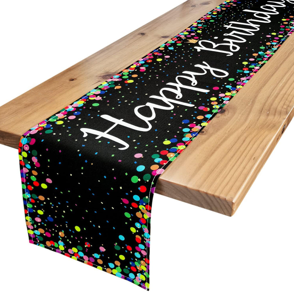 Bulk Birthday Theme Table Runners for Birthday Parties Indoor and Outdoor Wholesale