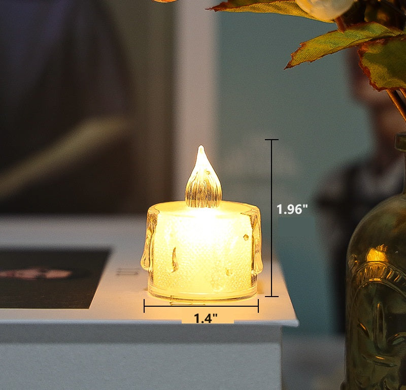 Bulk 24 Pcs Flameless LED Tea Light Candle for Wedding Valentine's Day  Wholesale