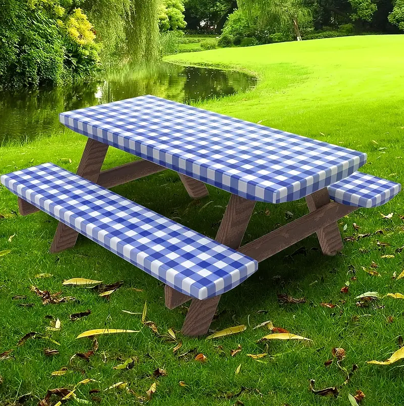 Bulk Lattice Tablecloths PVC Outdoor Tablecloth Set for Picnics Camping Wholesale