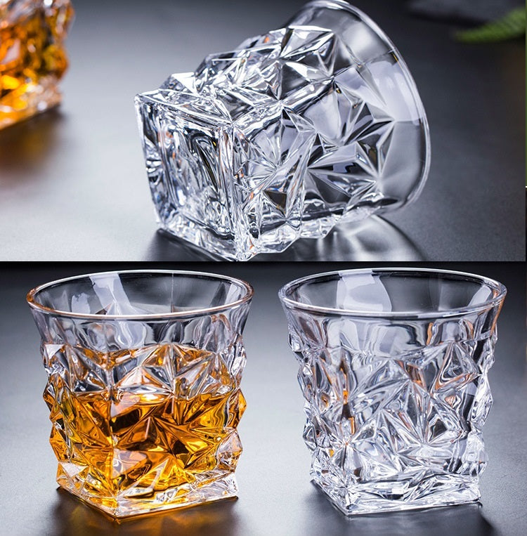 Bulk 2 Pcs Crystal Glass for Drinking Bourbon Scotch Whisky Cocktails Cognac Wholesale