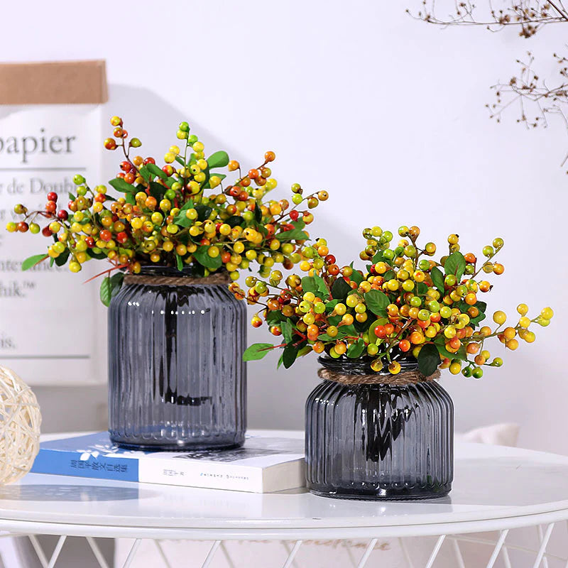 Bulk 11" Artificial Holly Berry Stems Christmas Picks for Holiday Decor Wholesale