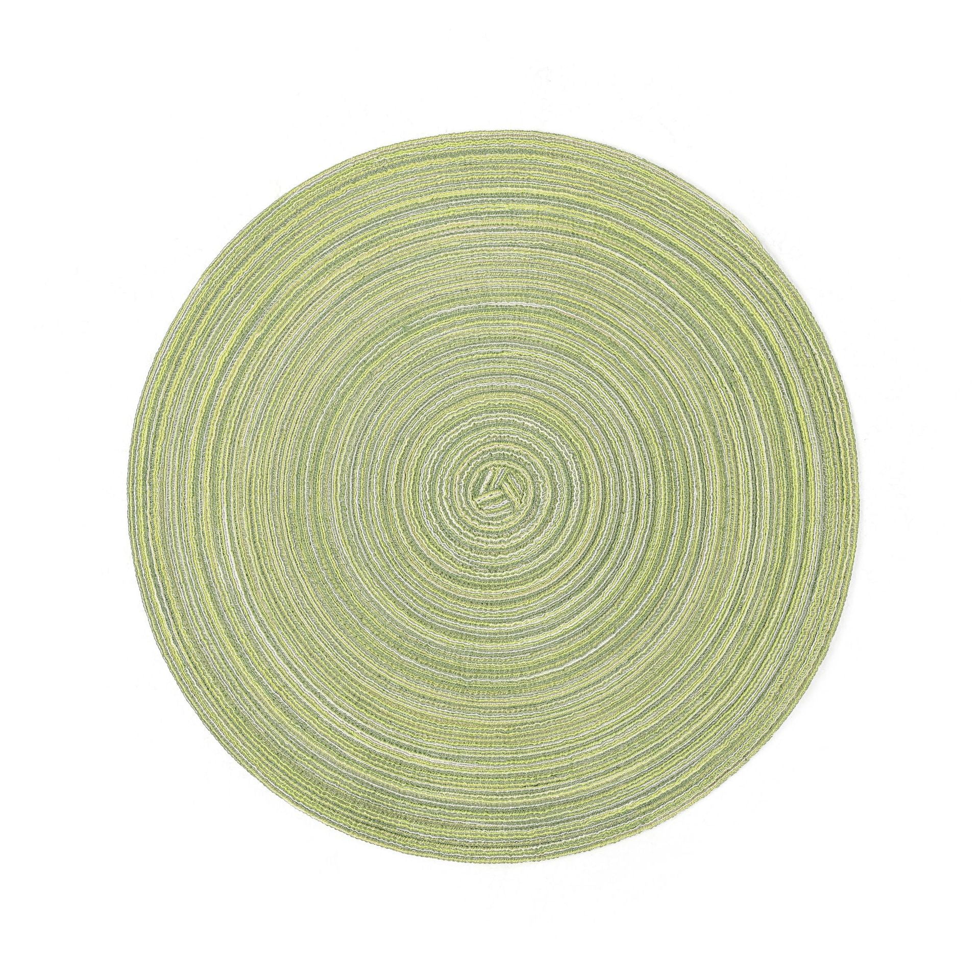 Bulk 15 Inch Set of 6 Round Placemats Stain Resistant Anti-Skid Washable Polypropylene Table Mats for Dining Table Decor Wholesale
