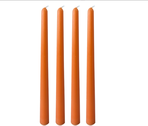 Bulk 12 Inch Tall Taper Candles Set of 4 Smokeless Unscented Candles for Weddings and Celebrations Parties Decor Wholesale