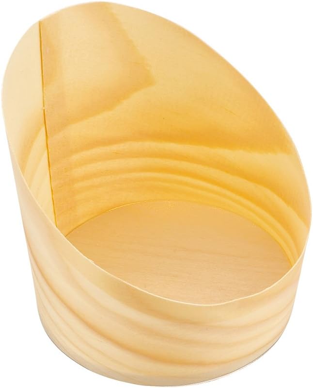 Bulk 100 Pack 4 Ounce Slanted Disposable Dessert Cups for Tasting Hors d'oeuvres Snacks and Appetizers at Weddings Parties and Events Wholesale