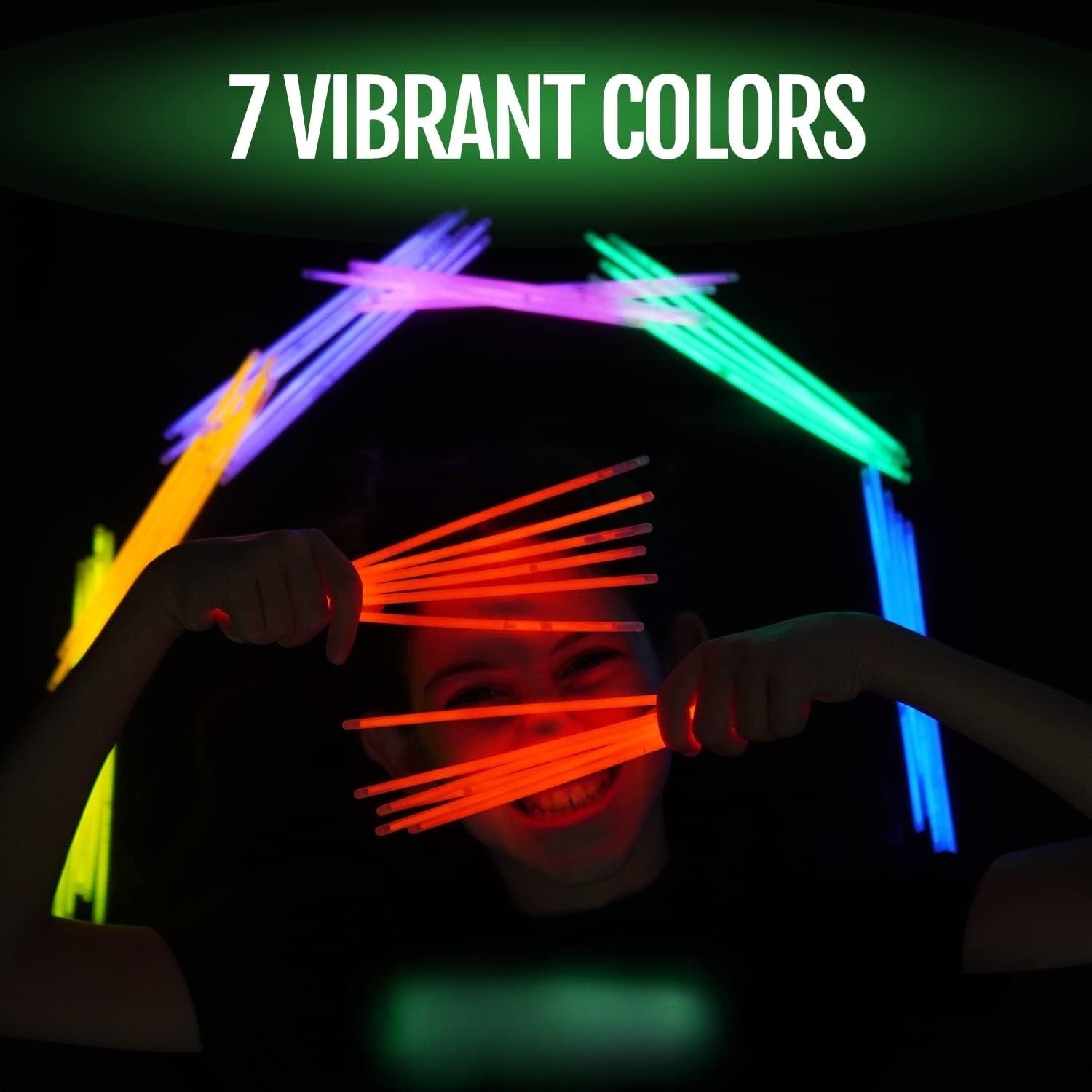 Bulk 100 PCS Ultra Bright Glow Sticks 8” 12 Hour Glow in the Dark Party Pack Waterproof Party Favors for Birthdays Weddings Halloween Camping Wholesale