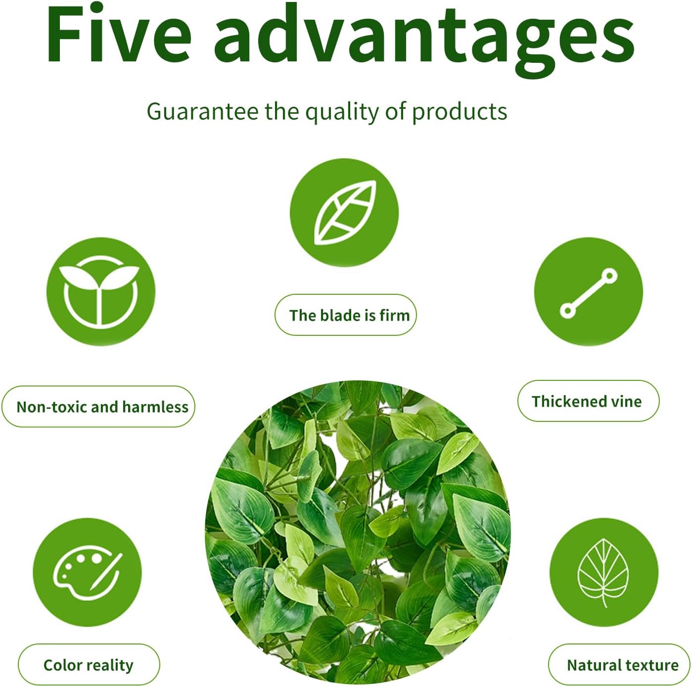 Premium 2 Pcs Artificial Ivy Hanging Vines UV Resistant Greenery Garlands Indoor Outdoor Farmhouse Decor Bookshelf Arrangements