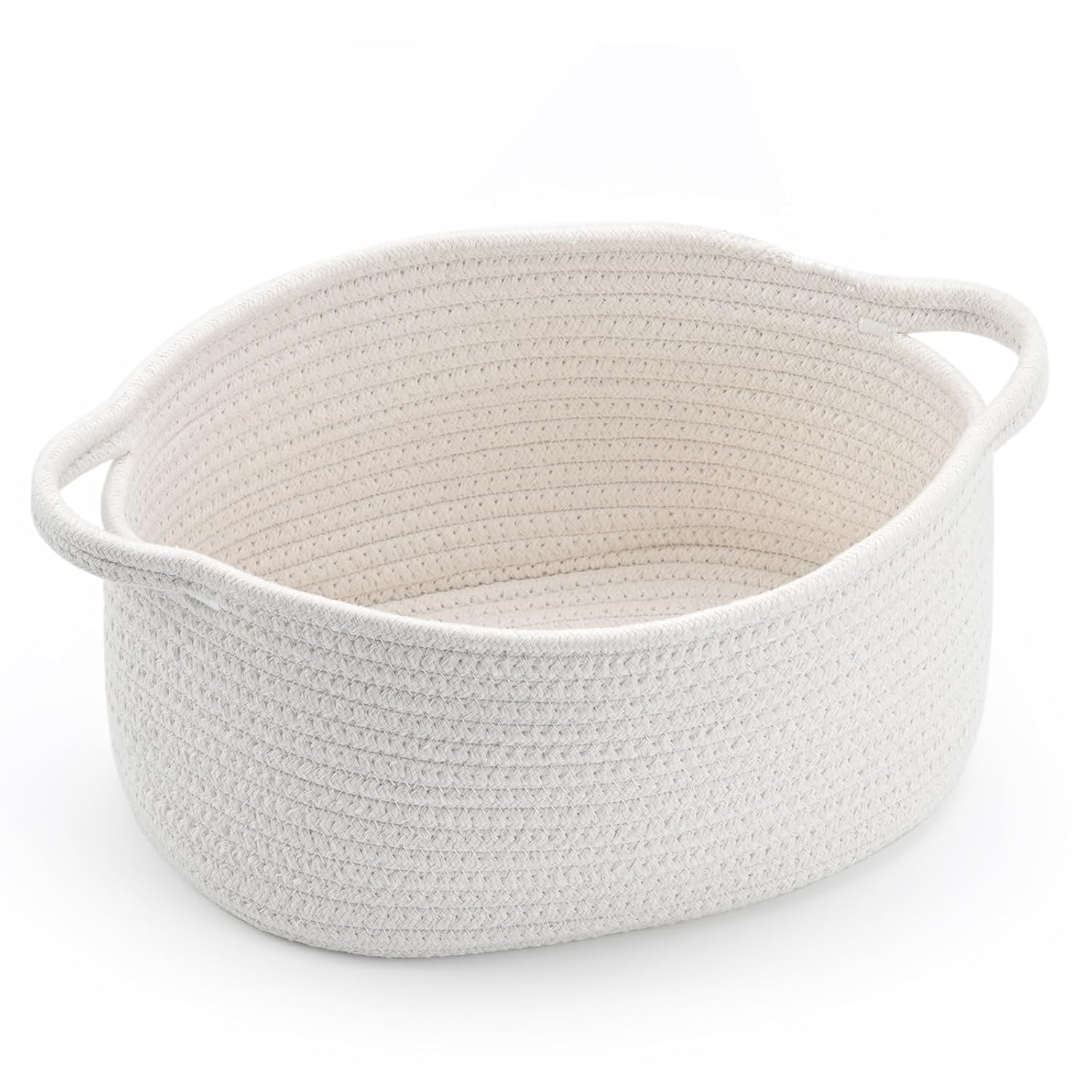 Premium Braided Cotton Gift Basket Baby Shower Essentials Organizer for Nursery Pet Toys & Boho Home Décor Storage