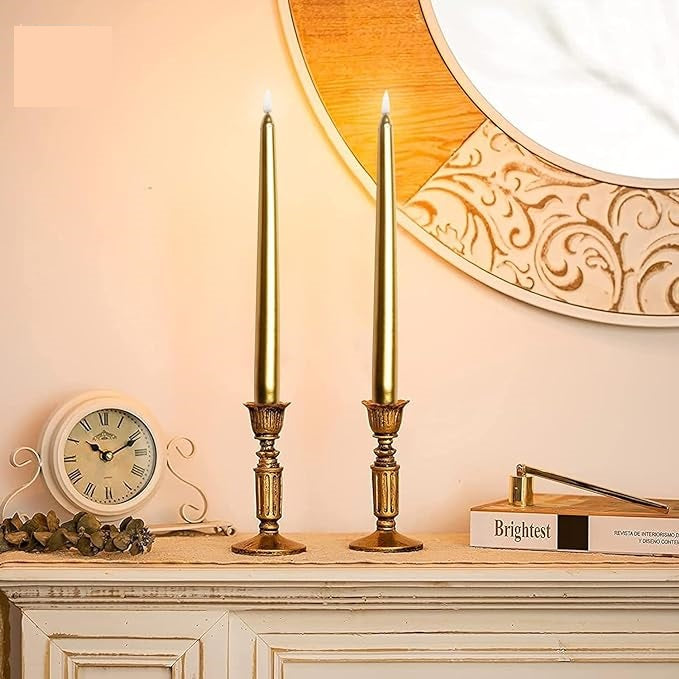 Bulk 10 Inch Tall Taper Candle Set of 4 Dripless Candles for Wedding Parties Celebration Decor Wholesale