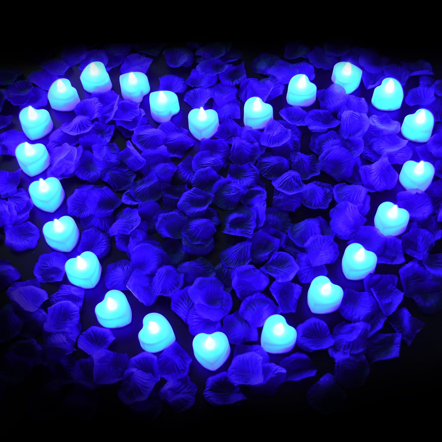 Bulk 2000/4000/8000 pcs Artificial Rose Petals with LED Tea Lights for Special and Romantic Nights Valentine's Day and Wedding Decor Wholesale