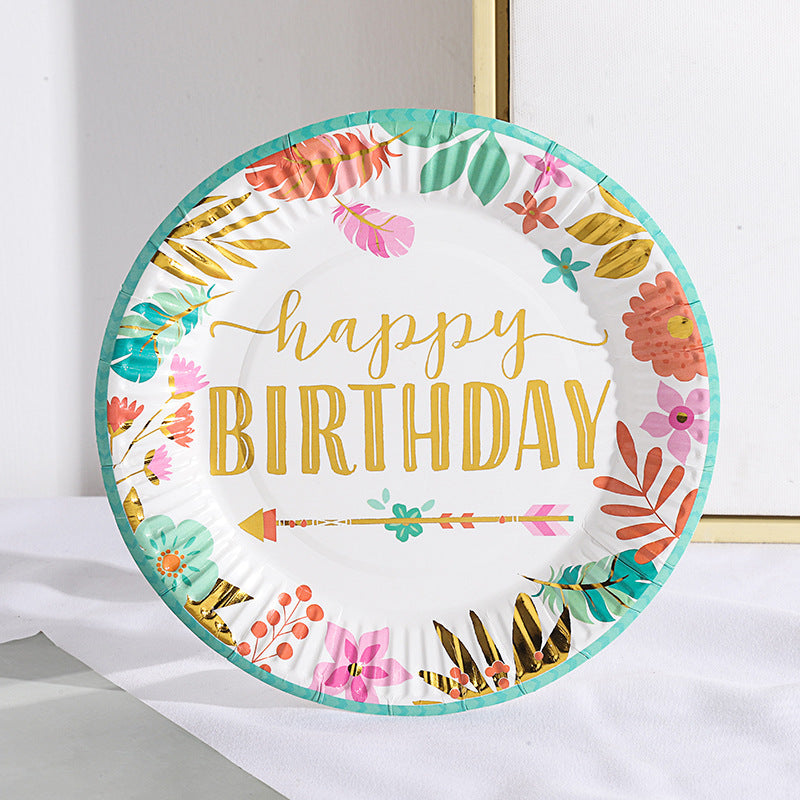 Bulk 60 Pcs Disposable Large Paper Plates for Birthday Parties Picnics Cakes and Desserts for Party Table Settings and Decorations Wholesale