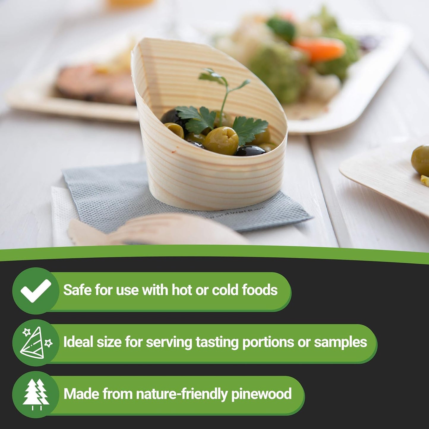 Bulk 100 Pack 4 Ounce Slanted Disposable Dessert Cups for Tasting Hors d'oeuvres Snacks and Appetizers at Weddings Parties and Events Wholesale