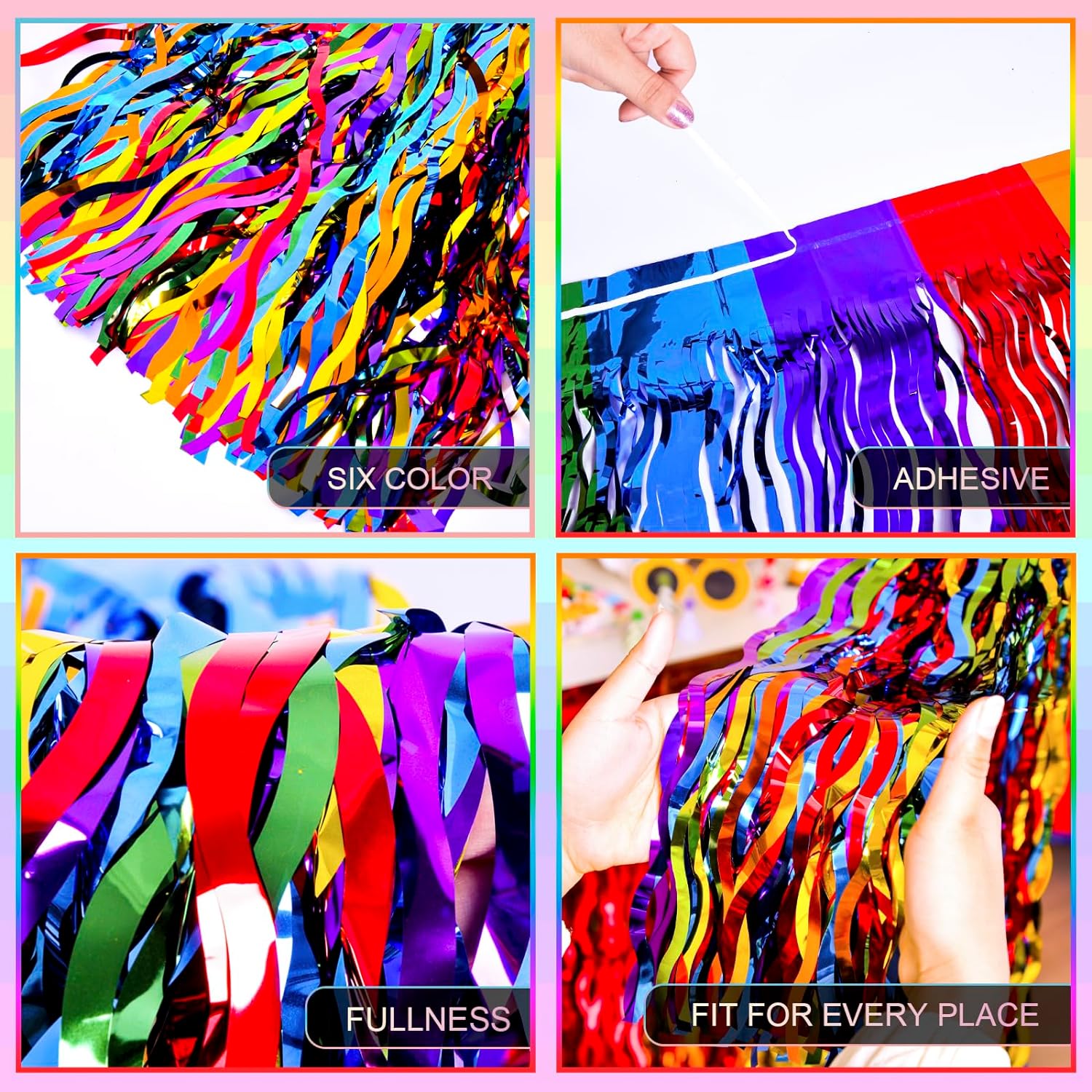 Bulk Gold Wave Fringe Table Skirt Ideal for Diverse Party Themes Especially Engagements and Cartoon Themes Wholesale