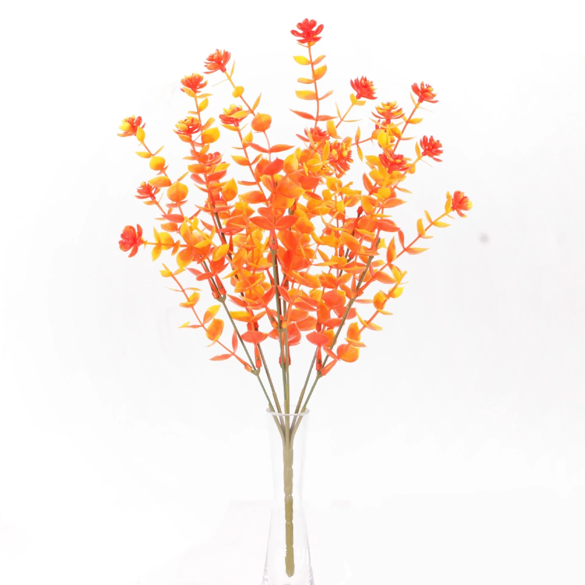 Bulk Artificial Fall Plants Boxwood for Outdoors Bush Shrubs UV Resistant Autumn Plants Wholesale
