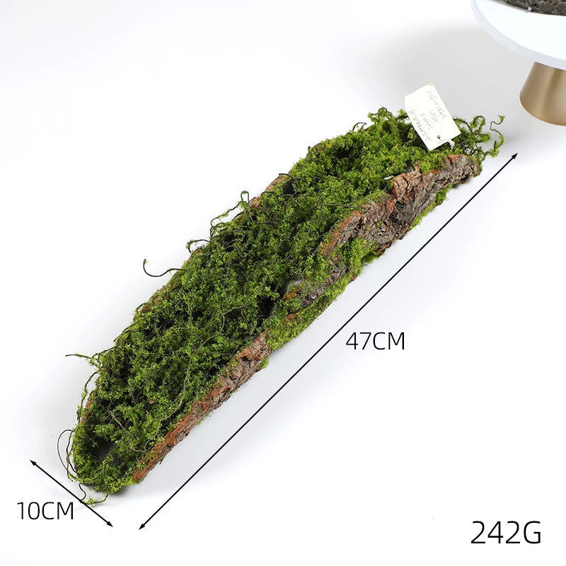 Artificial Moss Bark Decor Faux Plant for Garden, Window Display & Home Styling