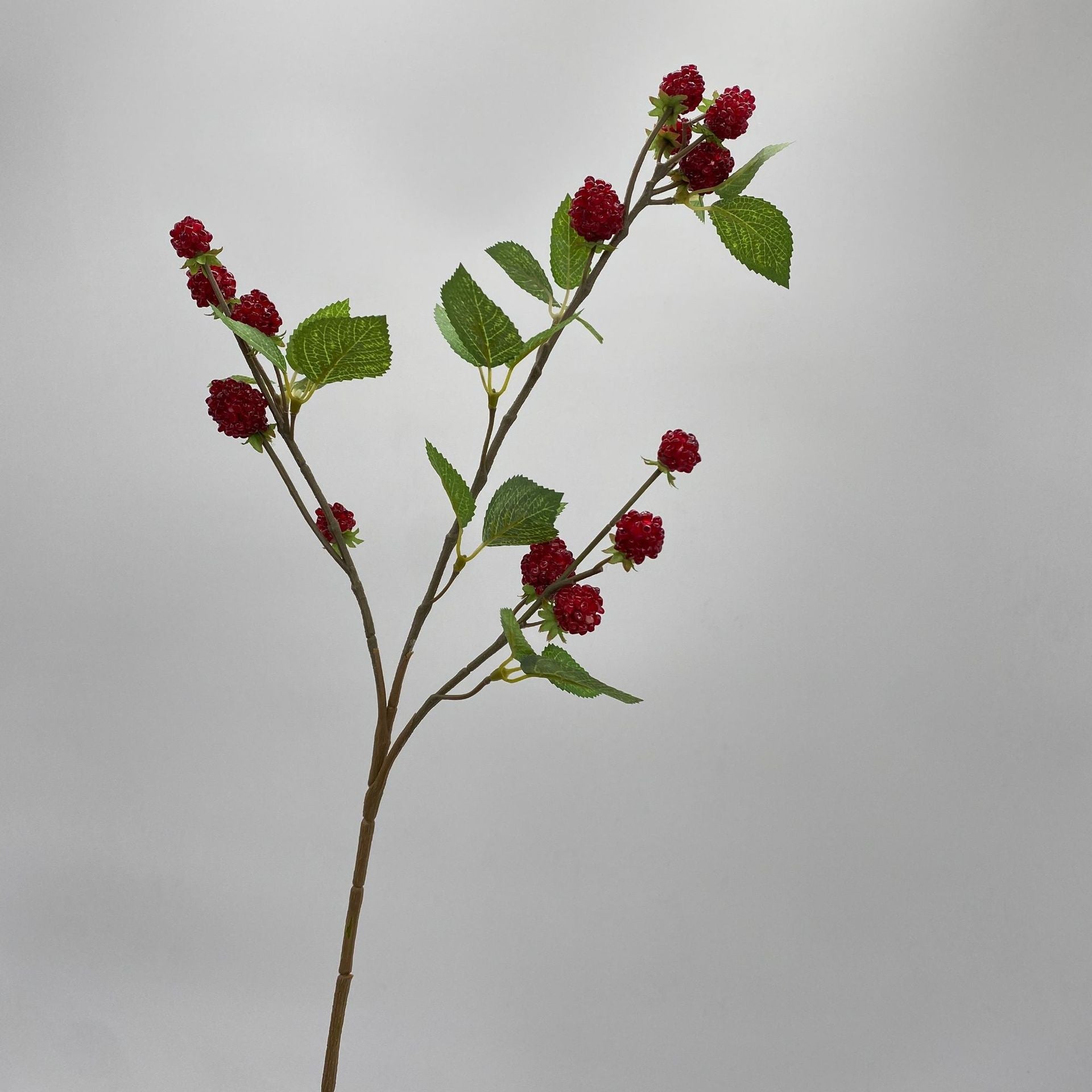 Premium 6pcs Blackberry Stems 28.7-Inch Lifelike Artificial Plants UV Resistant Mulberry Décor for Wedding Home & Office Centerpiece