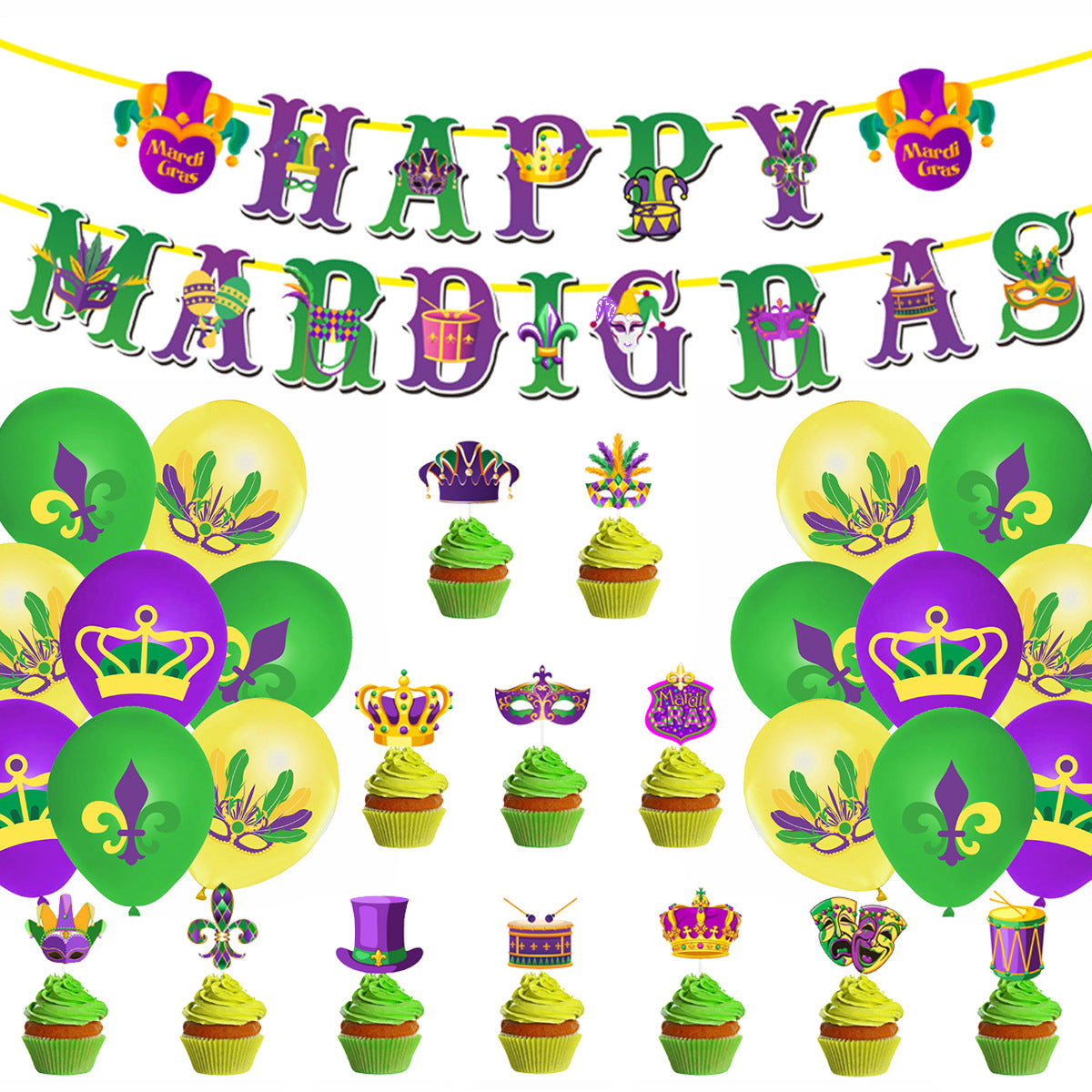 Bulk Mardi Gras Party Supplies Wholesale