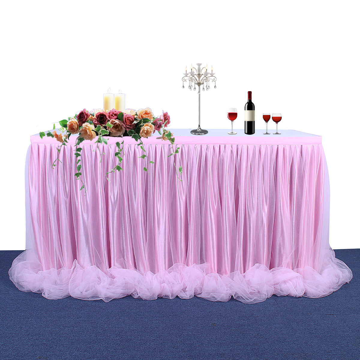 Bulk Tulle Tutu Table Skirt for Birthday Party Banquet Wedding Baby Shower Cake Dessert Tables Decorations Wholesale