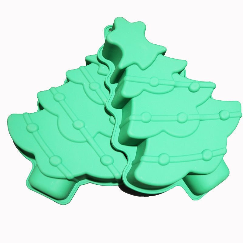 11.8 Inch Christmas Tree Baking Mold, Durable Silicone Mould for Dessert & Crafts