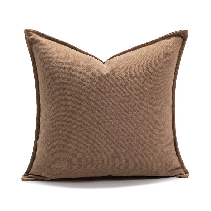 Commercial Venue Light Luxury Retro Khaki Cushion Cover - 17.7x17.7in (Insert Not Included)
