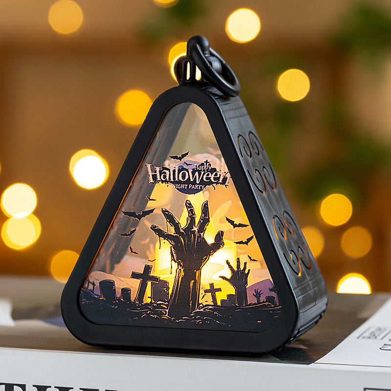 Halloween Handheld Pumpkin Lantern - Desktop Decoration & Small Holiday Gift