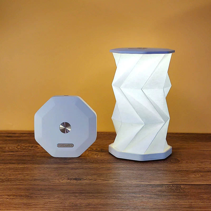 Foldable Magnetic Rotating Origami Ambient Lamp - Creative Home & Camping Night Light Gift