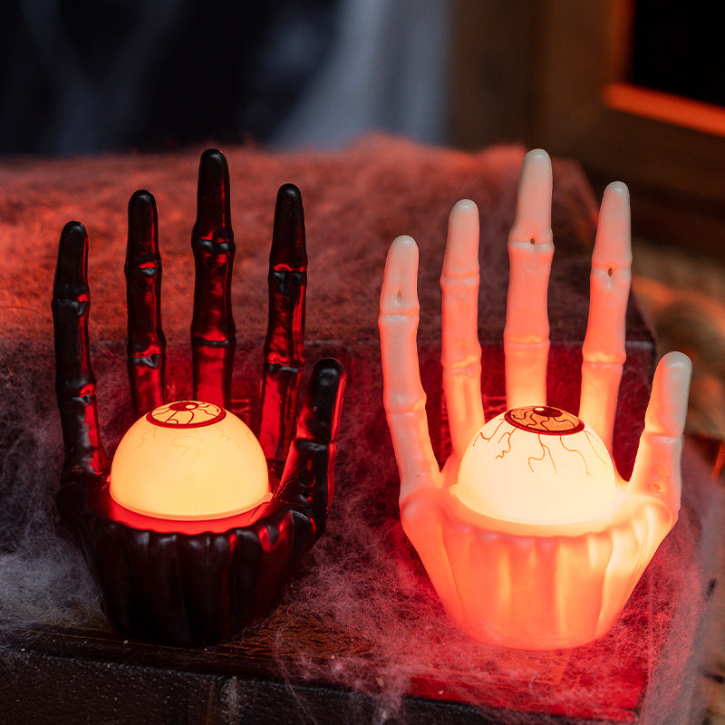 Halloween LED Hand Decorations - Pumpkin & Eyeball Styles