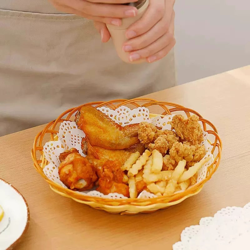 Premium Round Placemats 200 Pack Eco-Friendly Table Decor for Weddings, Afternoon Tea & Coffee Shop Displays with Non-Slip Backing