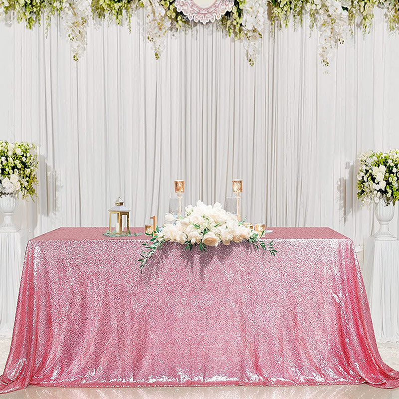 Bulk Sparkle Sequin Rectangle Tablecloth for Wedding Birthday Party Holiday Banquet Table Decoration Wholesale