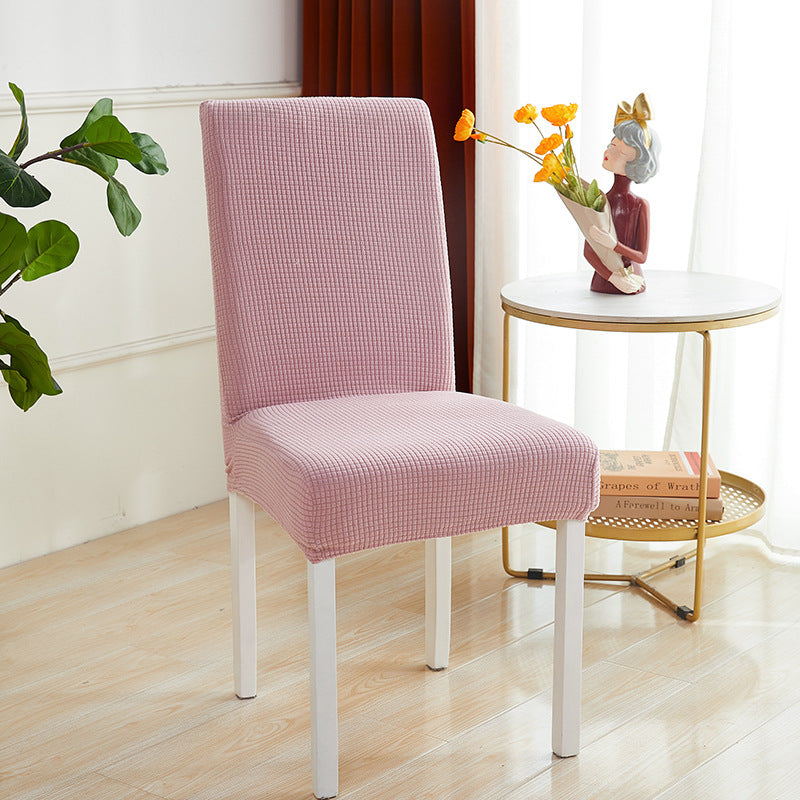 Bulk 2 Pcs Chair Cover With Flannelette Mesh Elastic Chair Covers for Dining Room Restaurant Kitchen Decor Wholesale