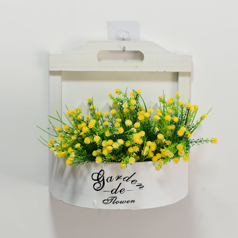 Premium Vintage Wall Planter  Handcrafted Wood Hanging Planter for Farmhouse Living Room Patio Decor Rustproof