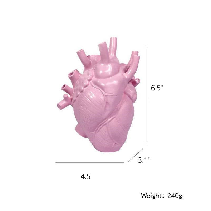 Bulk Resin Vase Planter Vase In The Shape Of Human Heart Desktop Art Craft Ornament Vase Room Decor Home Decoration Decor Wholesale