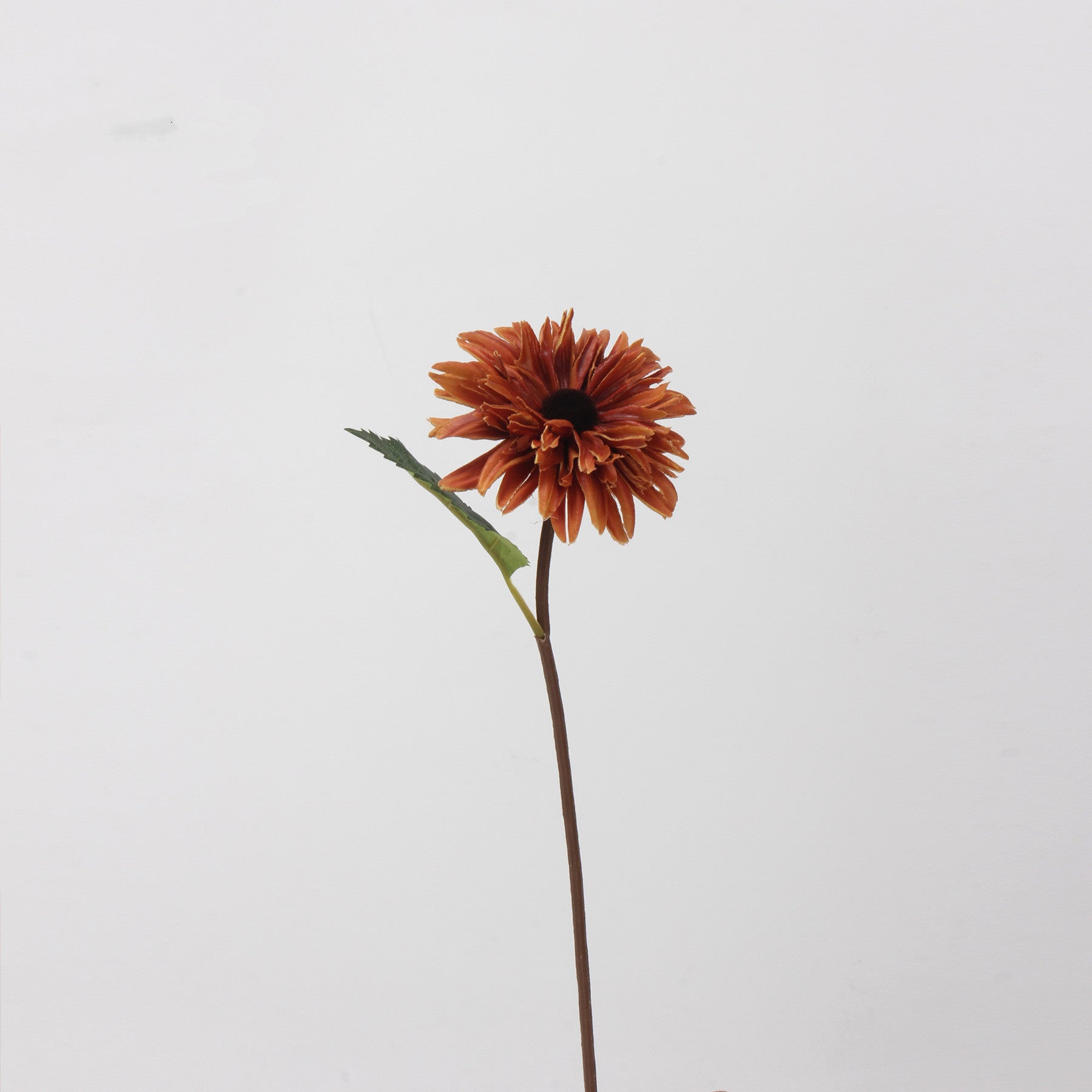 Sunflower Artificial Flower (PU Material) - 16 inches Single Stem 4 inches Flower Head Decorative Arrangement for Home Photography Prop