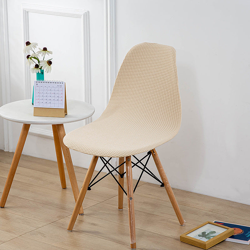Bulk Elastic Shell Chair Cover Thicken Grid Pattern Dining Chair Covers for Weddings Party Home Decor Wholesale