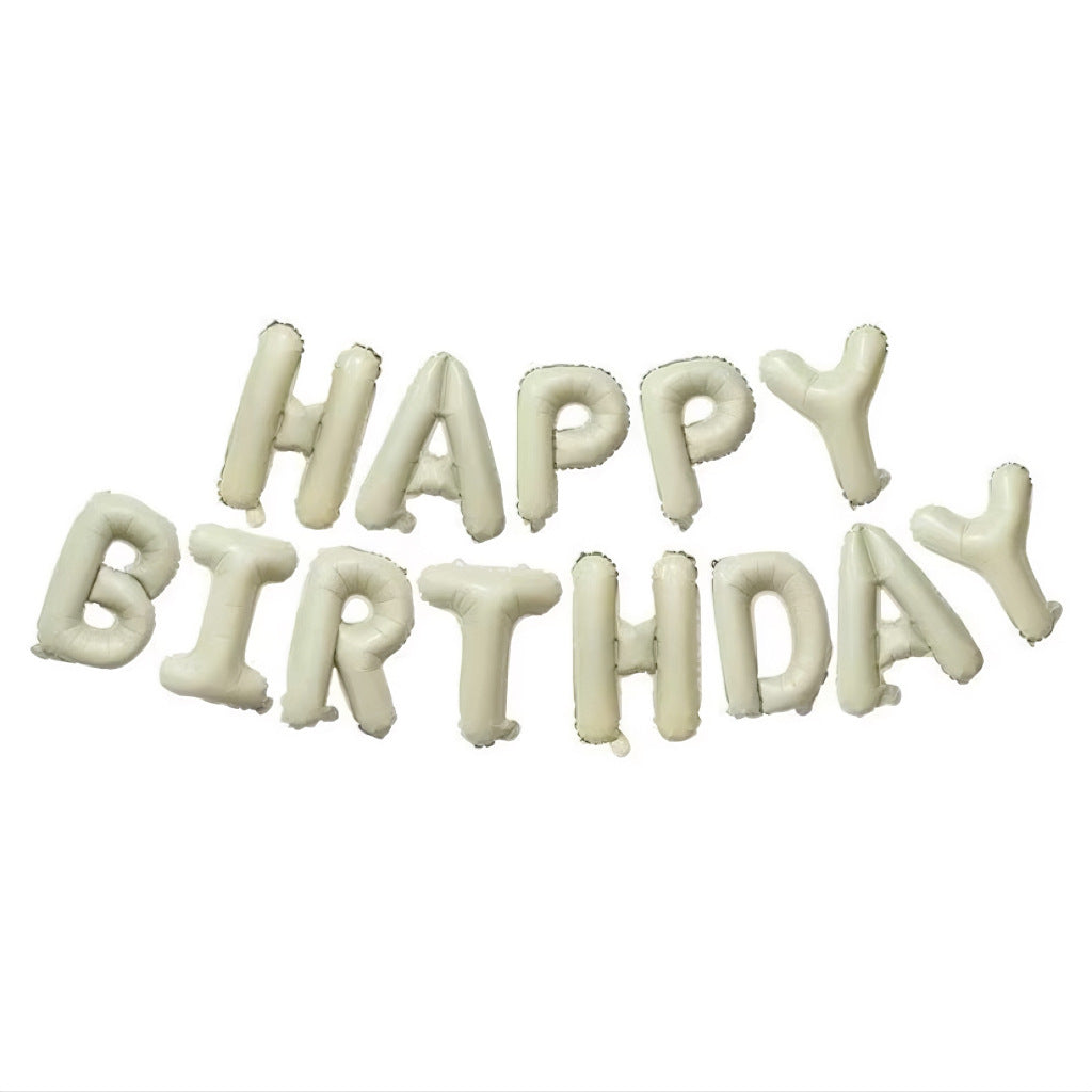 Bulk Cartoon Happy Birthday Balloons - English Letter Party Decoration for Birthday Background Wholesale
