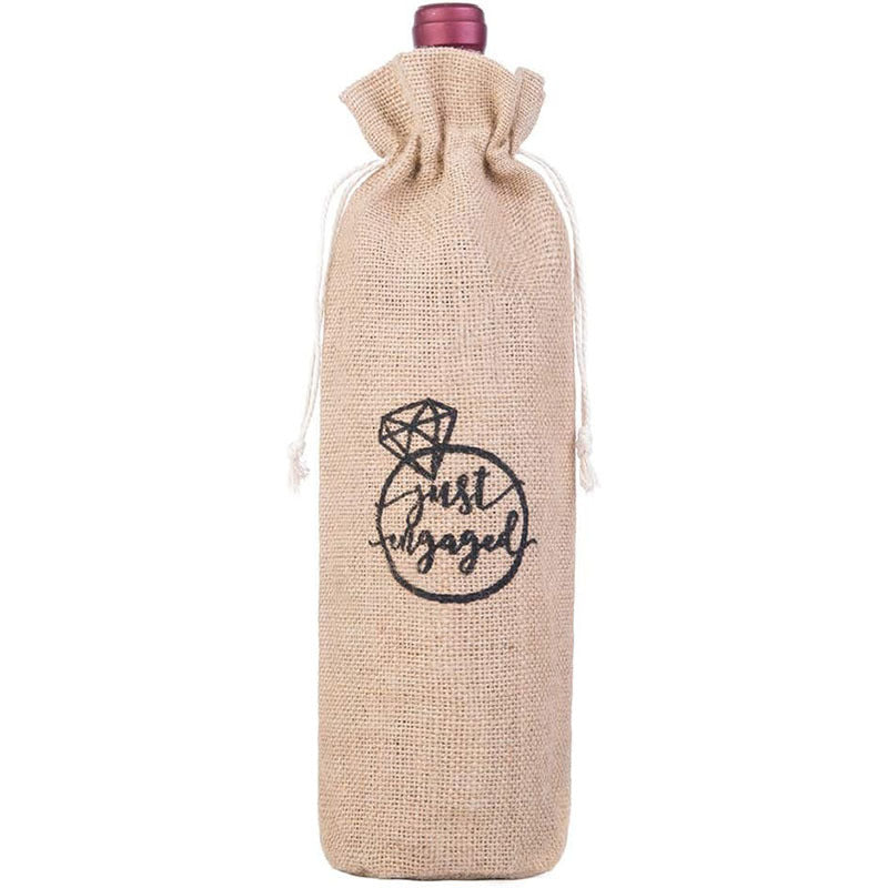 Premium Reusable Wine Gift Bags Felt PU Wedding Engagement Anniversary Bridal Shower Decor Couples Keepsake Eco Friendly Centerpiece