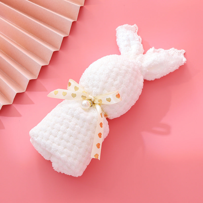 Wedding Favor Bunny Towel - Cute Soft Keepsake for Bridal Shower & Wedding Guests