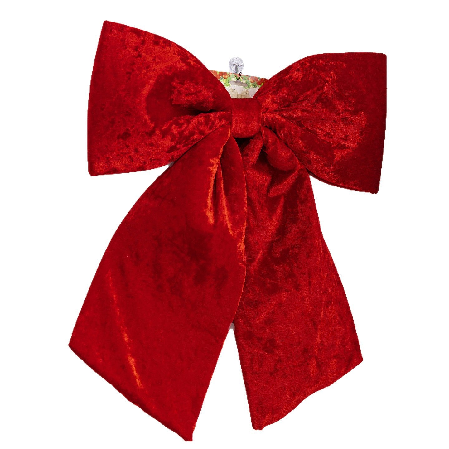 24x20 Inch Large Red Velvet Bow - Christmas Tree Ornament & Wedding/New Year Decor