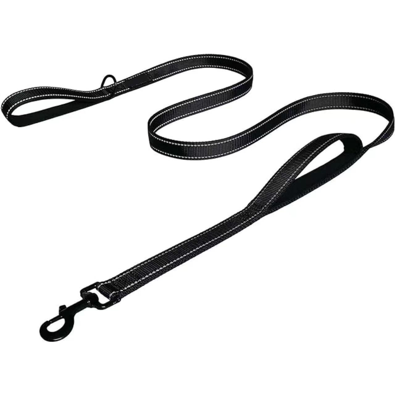 Premium Dual Handle Heavy Duty Dog Leash 6 Ft Reflective Oxford Padded Control Lead Medium Large Dogs Training Walking Hiking
