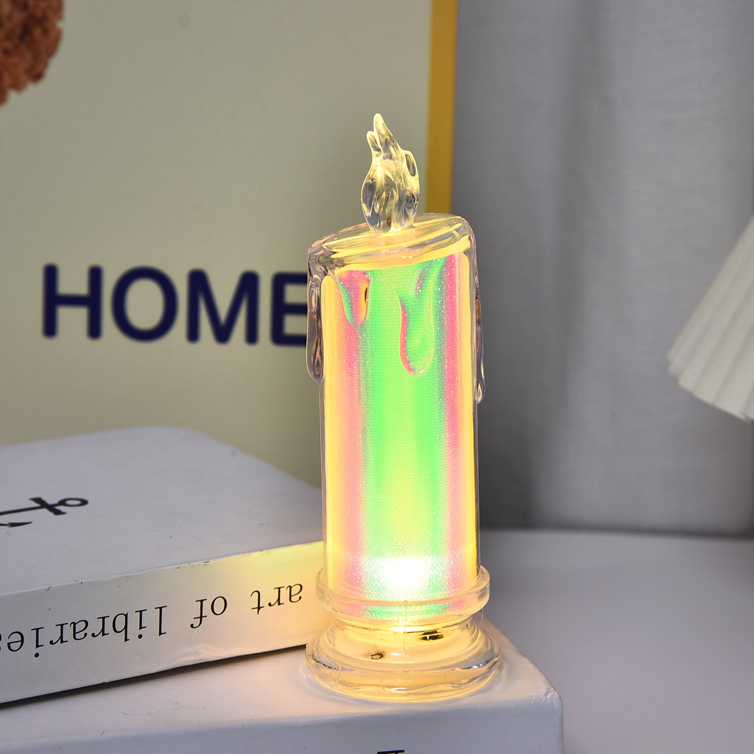 Bulk 10 Pcs LED Flameless Candles Gap Column Candle for Valentine's Day Wedding Birthday Bedroom Decorations Wholesale