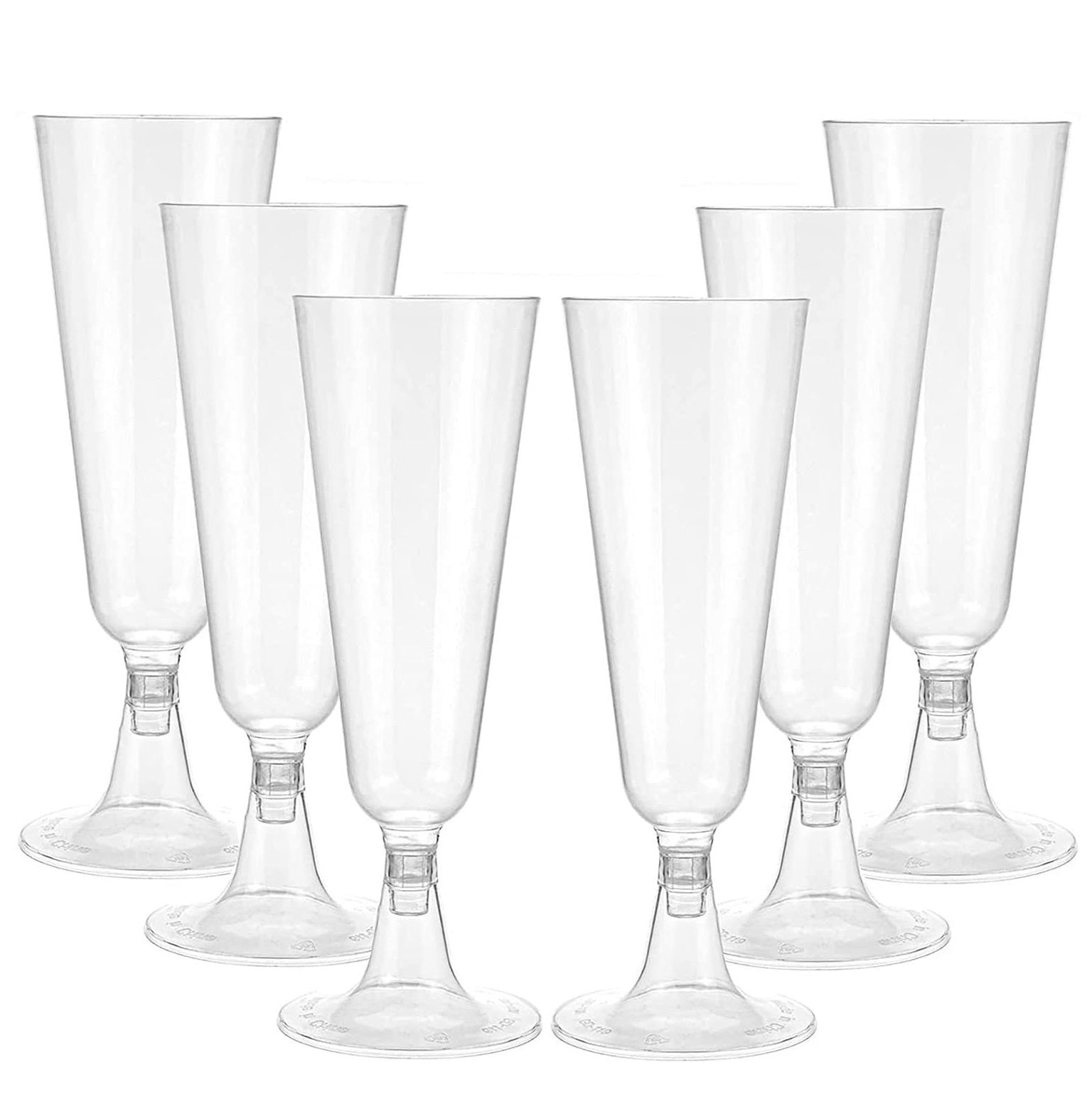 Bulk 288 Pcs 5OZ Plastic Champagne Flutes Clear Disposable Cups Wholesale