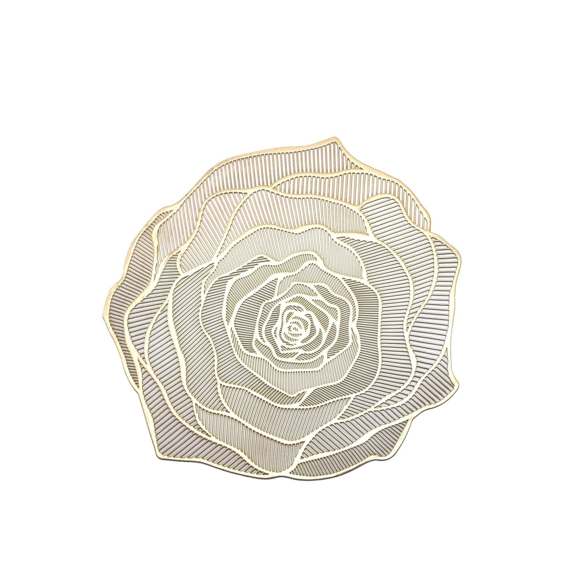 Bulk 2Pcs Irregularity Placemat Heat-Resistant PVC Placemat 15 inch Non-Slip Table Mats Wholesale