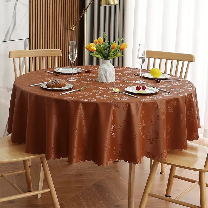 Bulk 47 Inch Oilcloth Tablecloths PVC Round Tablecloths for Round Tables Wholesale