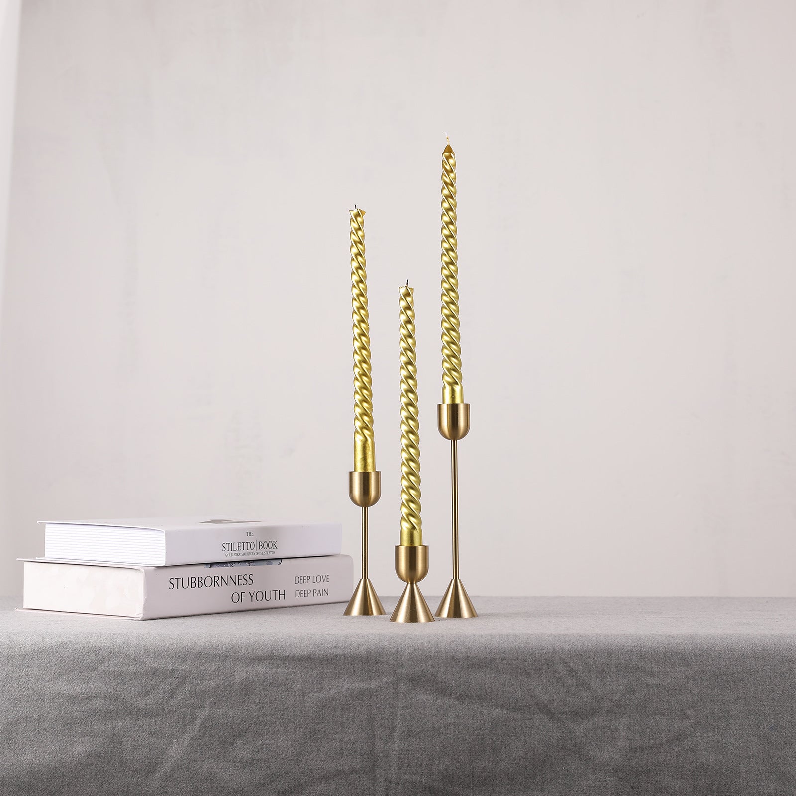 Bulk 3 Pcs Candlestick Holders Set Vintage Candlestick Holders for Candlelight Dinner Wedding Ceremony Party Home Ornaments Wholesale