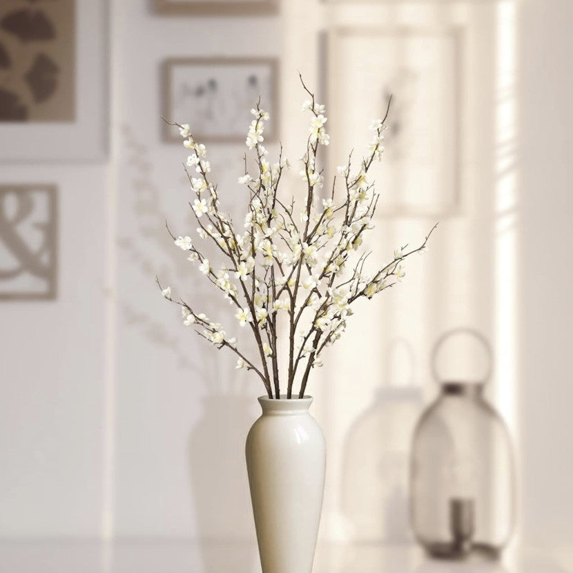 Bulk 4Pcs Cherry Blossom Branches Artificial Flowers for Spring Summer Indoor Decoration for Tables Home & Party Floral Arrangements Wholesale