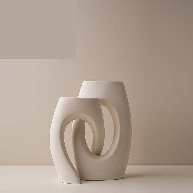 Bulk Set Of 2 Ceramic Vases Boho Modern Vases For Home Party Wedding Centerpieces Decor Wholesale