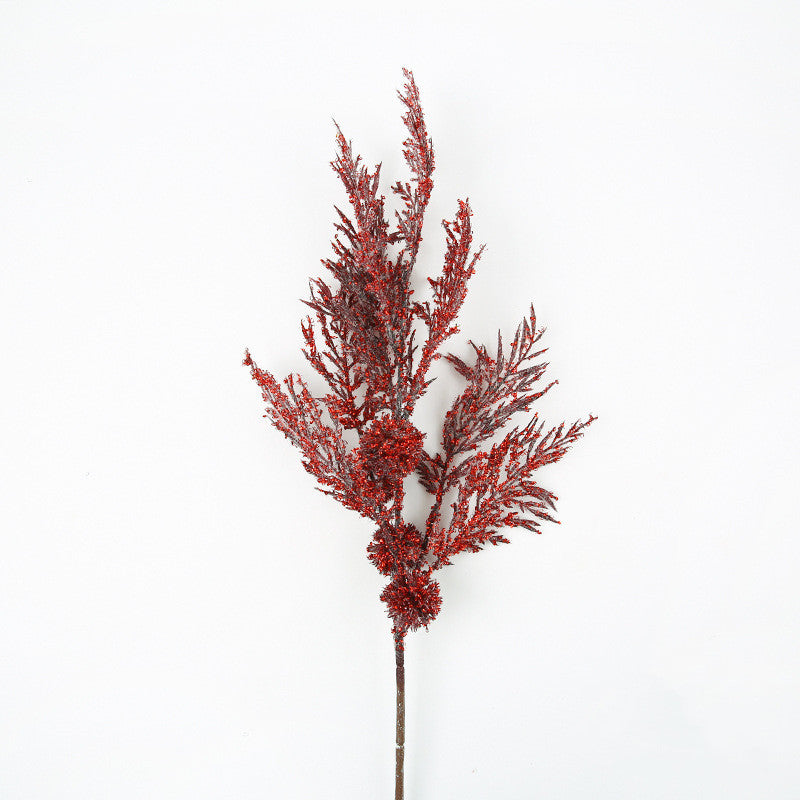 Christmas Decorative Branches 2-Pack - 1.97ft Total Length 1.05ft Branch Length | Festive Accessories for Potted Plants Buckets Flower Arrangements